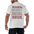 Mama Mommy Mom Bruh Baseball Mom Life Men's Back Print T-Shirt Mama Mommy Mom Bruh Baseball Mom Life Men's Back Print T-Shirt