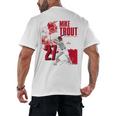 Mike Trout Los Angeles A MLB Baseball Players MLBMTR304N Men's Back Print T-Shirt