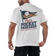 Pat's Pocket Pancakes Flag Baseball On Pancake Men's Back Print T-Shirt