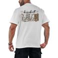 Preppy Baseball Mama Coquette Bow Game Day Mom Mother Men's Back Print T-Shirt Preppy Baseball Mama Coquette Bow Game Day Mom Mother Men's Back Print T-Shirt