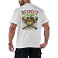 Respect The Drip Mardi Gras Baseball Ice Cream Boys Carnival Men's Back Print T-Shirt Respect The Drip Mardi Gras Baseball Ice Cream Boys Carnival Men's Back Print T-Shirt