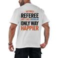 Retired Basketball Referee For Baseball Refs Men's Back Print T-Shirt Retired Basketball Referee For Baseball Refs Men's Back Print T-Shirt