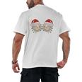 Stop Staring At My Balls Comedy Christmas Baseball Men's Back Print T-Shirt