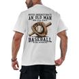 Never Underestimate Old Man Plays Baseball In His Seventies Men's Back Print T-Shirt Never Underestimate Old Man Plays Baseball In His Seventies Men's Back Print T-Shirt