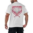 Valentines Baseball Boys Ice Cream Drip Heart Youth Kids Men's Back Print T-Shirt Valentines Baseball Boys Ice Cream Drip Heart Youth Kids Men's Back Print T-Shirt