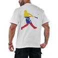 Venezuela Baseball Men's Back Print T-Shirt Venezuela Baseball Men's Back Print T-Shirt