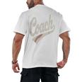 Vintage Baseball Coach Men's Back Print T-Shirt