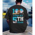 100 Days Of 5th Grade Baseball 100th Day Of School Boys Kids Men's Back Print T-Shirt 100 Days Of 5th Grade Baseball 100th Day Of School Boys Kids Men's Back Print T-Shirt