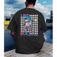 100 Days Of School Baseball Drip Boys Kids 100th Day School Men's Back Print T-Shirt