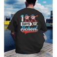 100 Days Of School Boys Baseball Drip 100th Day Dabbing Ball Men's Back Print T-Shirt