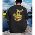 Banana Baseball Fruit Men's Back Print T-Shirt Banana Baseball Fruit Men's Back Print T-Shirt
