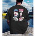 Baseball 67 Ice Cream Drip Six Seven Boys Girls Meme Men's Back Print T-Shirt Baseball 67 Ice Cream Drip Six Seven Boys Girls Meme Men's Back Print T-Shirt