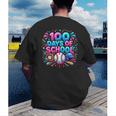 Baseball Ice Cream Drip 100 Days Of School Student Teacher Men's Back Print T-Shirt Baseball Ice Cream Drip 100 Days Of School Student Teacher Men's Back Print T-Shirt
