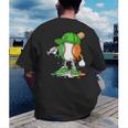 Boys St Patricks Day Kids Baseball Player Ice Cream Drip Men's Back Print T-Shirt Boys St Patricks Day Kids Baseball Player Ice Cream Drip Men's Back Print T-Shirt