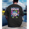 Bruh Baseball Drip Boys Youth Ice Cream Dripping Baseball Men's Back Print T-Shirt