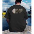 Rub Some Dirt On It Baseball Men's Back Print T-Shirt