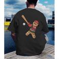 Ugly Christmas Sweater Gingerbread Baseball Toddler Kids Men's Back Print T-Shirt Ugly Christmas Sweater Gingerbread Baseball Toddler Kids Men's Back Print T-Shirt