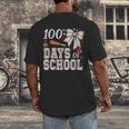 100 Days Of School Baseball 100th Day Of School Coquette Bow Men's Back Print T-Shirt