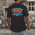 100 Days Of School Baseball Drip Ice Cream Costume Teachers Men's Back Print T-Shirt 100 Days Of School Baseball Drip Ice Cream Costume Teachers Men's Back Print T-Shirt