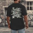 100 Days Smarter Baseball Sport School Celebration Men's Back Print T-Shirt