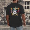 6th Birthday Baseball Drip Number 6 Year Old Birthday Boy Men's Back Print T-Shirt 6th Birthday Baseball Drip Number 6 Year Old Birthday Boy Men's Back Print T-Shirt