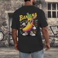 Banana Baseball Cartoon Cool Sports Kids Teens Men's Back Print T-Shirt