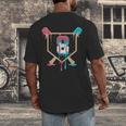 Baseball 8 Year Old Ice Cream Drip 8th Birthday Boys Player Men's Back Print T-Shirt Baseball 8 Year Old Ice Cream Drip 8th Birthday Boys Player Men's Back Print T-Shirt