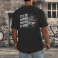 Baseball Catcher Waiting For You At Home Player Quote Men's Back Print T-Shirt