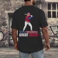 Make Baseball Great Again Donald Trump Baseball Men's Back Print T-Shirt