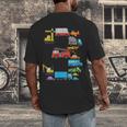 Baseball Ice Cream Drip Vehicles Youth Baseball Drip Men's Back Print T-Shirt Baseball Ice Cream Drip Vehicles Youth Baseball Drip Men's Back Print T-Shirt