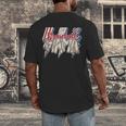 Baseball Mama Lightning Bolt Checkered Varsity Mother's Day Men's Back Print T-Shirt Baseball Mama Lightning Bolt Checkered Varsity Mother's Day Men's Back Print T-Shirt