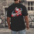 Baseball Santa 67 Christmas Xmas Pajamas Boys Men's Back Print T-Shirt