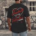 Baseball Is My Valentine Coach Player Lovers Cool Sport Love Men's Back Print T-Shirt Baseball Is My Valentine Coach Player Lovers Cool Sport Love Men's Back Print T-Shirt