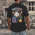 Birthday Boy 8th Birthday Baseball Men's Back Print T-Shirt Birthday Boy 8th Birthday Baseball Men's Back Print T-Shirt