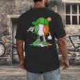 Boys St Patricks Day Kids Baseball Player Ice Cream Drip Men's Back Print T-Shirt Boys St Patricks Day Kids Baseball Player Ice Cream Drip Men's Back Print T-Shirt