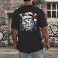 Christmas Baseball Boy Youth Kid Men Santa Hat Xmas Baseball Men's Back Print T-Shirt Christmas Baseball Boy Youth Kid Men Santa Hat Xmas Baseball Men's Back Print T-Shirt