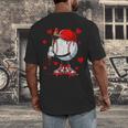 Cute Dripping Baseball Lover Valentines Day Boys Kids Men's Back Print T-Shirt Cute Dripping Baseball Lover Valentines Day Boys Kids Men's Back Print T-Shirt
