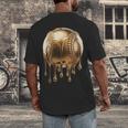 Dripping Gold Drip Baseball Game Day Player Coach Baller Men's Back Print T-Shirt Dripping Gold Drip Baseball Game Day Player Coach Baller Men's Back Print T-Shirt