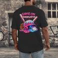 Game Kindergarten Baseball Ice Cream Drip On Back To School Men's Back Print T-Shirt