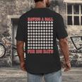 Having A Ball For 100 Days Of School 100th Baseball Men's Back Print T-Shirt