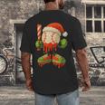 Ice Cream Drip Baseball Christmas Baseball Drip Candy Cane Men's Back Print T-Shirt Ice Cream Drip Baseball Christmas Baseball Drip Candy Cane Men's Back Print T-Shirt