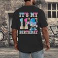 It's My 11th Birthday Baseball Ice Cream Drip Theme Men's Back Print T-Shirt It's My 11th Birthday Baseball Ice Cream Drip Theme Men's Back Print T-Shirt