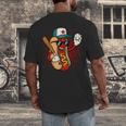 Retro Vintage Baseball Hot Dogs Men's Back Print T-Shirt Retro Vintage Baseball Hot Dogs Men's Back Print T-Shirt