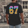 Six Seven Baseball Drip Men's Back Print T-Shirt Six Seven Baseball Drip Men's Back Print T-Shirt