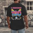 I Survived 100 Days Of School Baseball Cream Drip Boys Men's Back Print T-Shirt I Survived 100 Days Of School Baseball Cream Drip Boys Men's Back Print T-Shirt