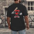 Women's Valentines Day Heart Baseball Player Sports Boys Kids Men Men's Back Print T-Shirt