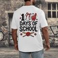 100 Days Of School Coquette Bow Baseball 100th Day Girl Kid Men's Back Print T-Shirt 100 Days Of School Coquette Bow Baseball 100th Day Girl Kid Men's Back Print T-Shirt