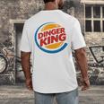 Baseball Dinger King Logo For Home Run Players And Fan Men's Back Print T-Shirt Baseball Dinger King Logo For Home Run Players And Fan Men's Back Print T-Shirt
