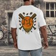 Baseball Drip Ice Cream Dripping Blaze Hunter Orange Camo Men's Back Print T-Shirt Baseball Drip Ice Cream Dripping Blaze Hunter Orange Camo Men's Back Print T-Shirt