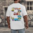 Baseball Ice Cream Drip Vehicles Youth Baseball Drip Premium Tri-Blend Men's Back Print T-Shirt